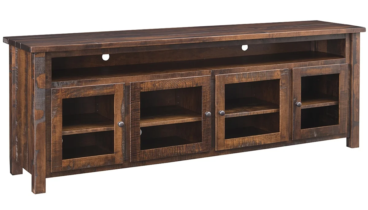 Greer Rustic Media Stand