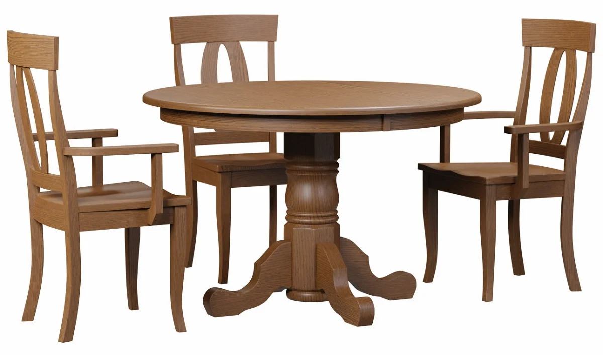 Shown with Harlingen Pedestal Table