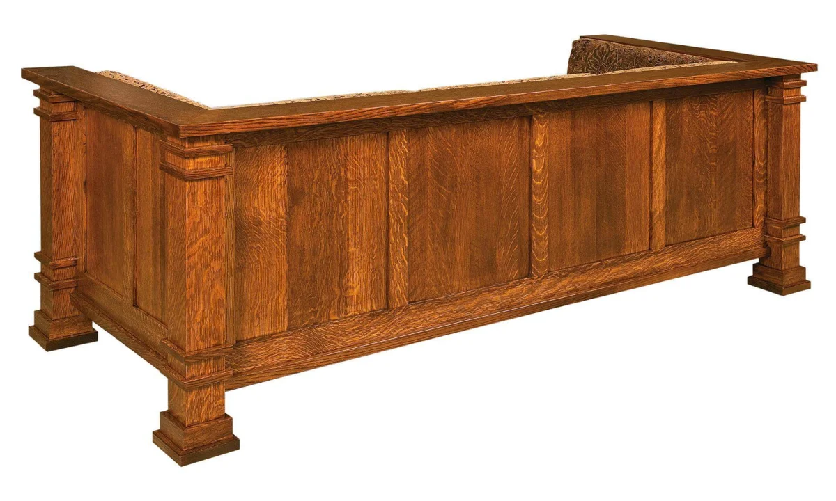 Finished Paneled Sofa Back
