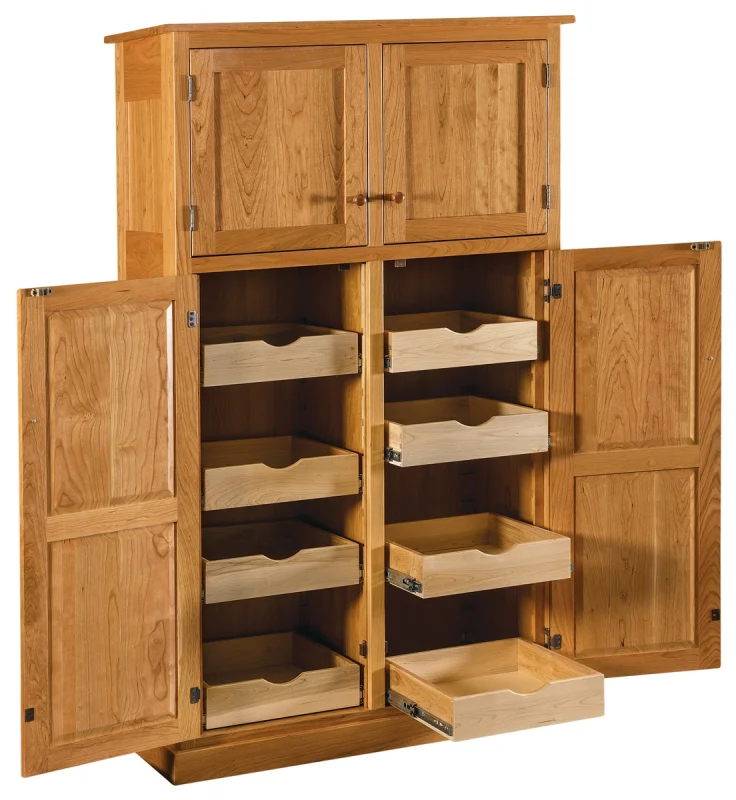 Pantry with Roll Out Shelves