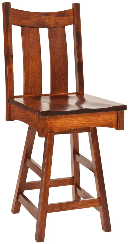 Hightower Gap Shaker Swivel Bar Chair