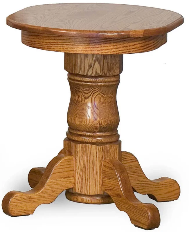 Hiram Oak Oval End Table