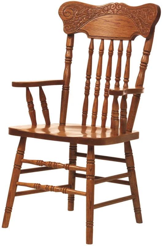Oak Pressback Dining Chair
