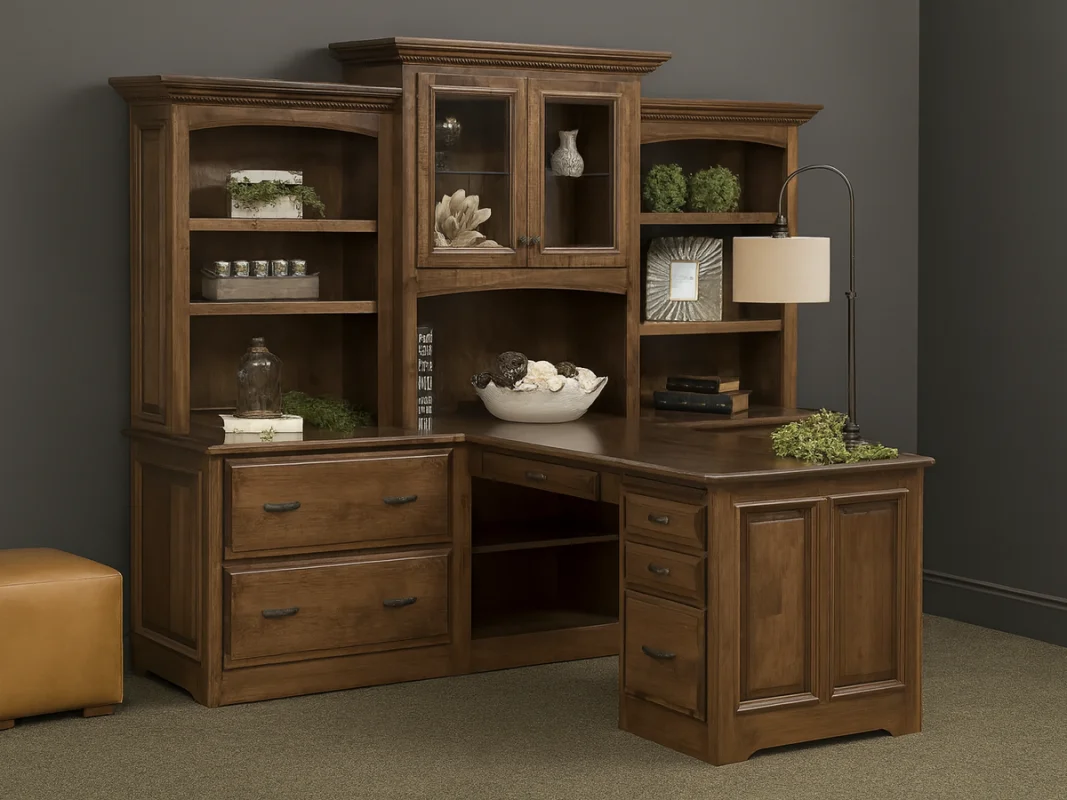 Irvine Partner Desk With Hutch