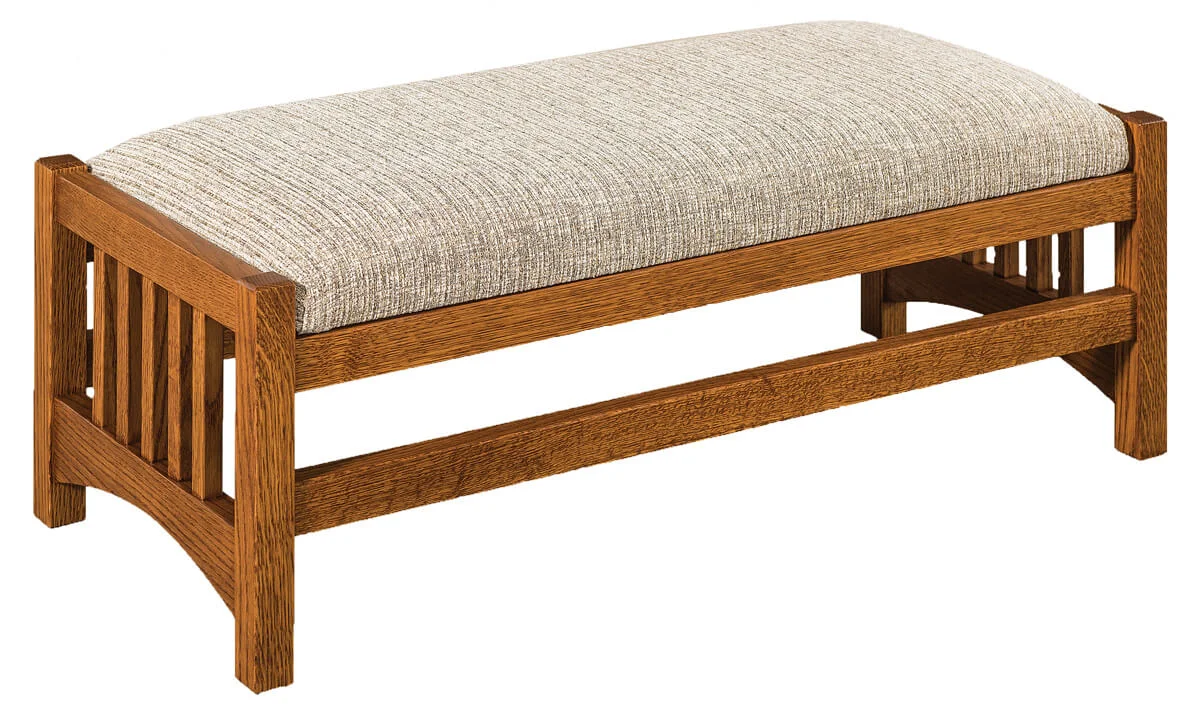 Mission Stool Bench Ottoman