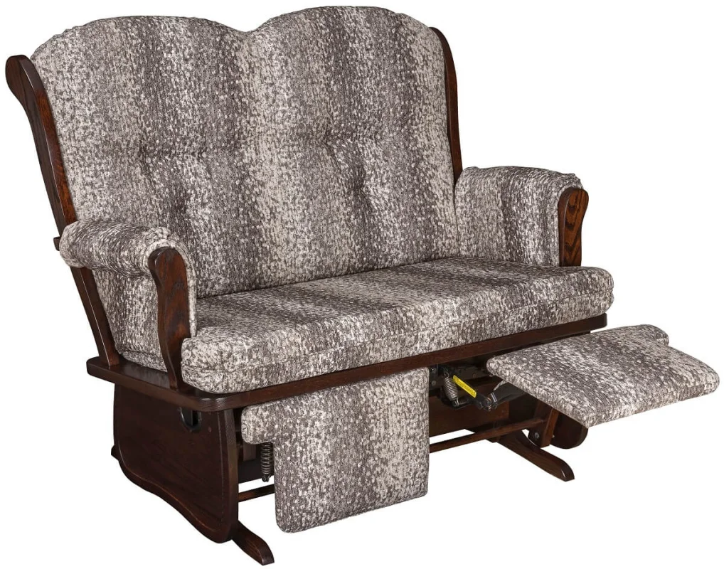 Oak Two Person Amish Glider