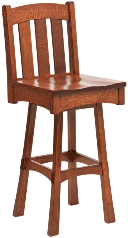Les Halles Mission Swivel Bar Stool