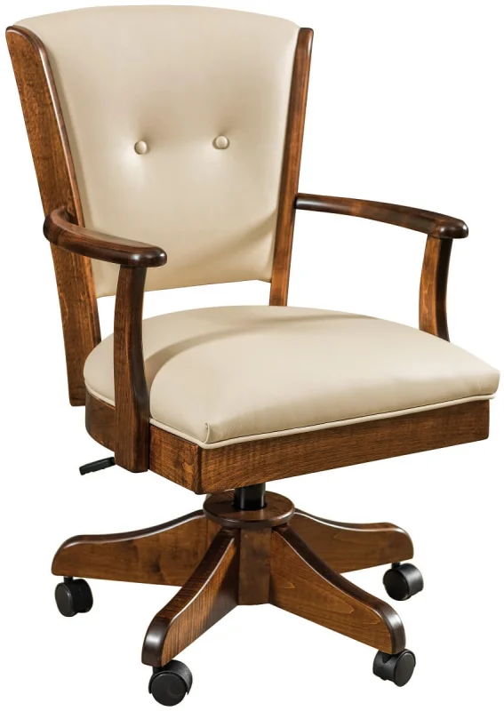 Macready Desk Chair with Leather