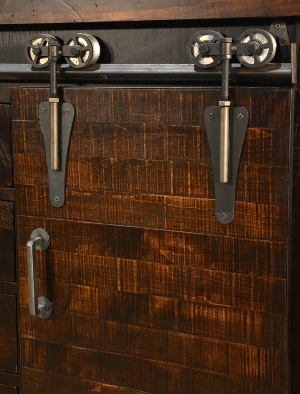 Rough Sawn Barn Door Server