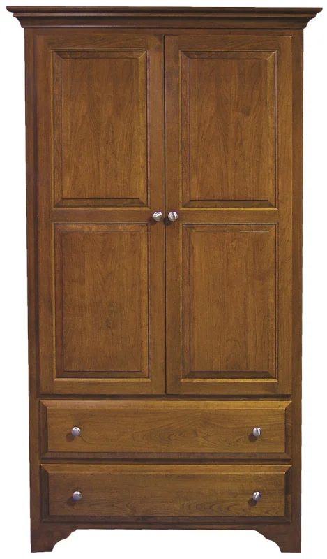 Montgomery Solid Wood Wardrobe in Cherry