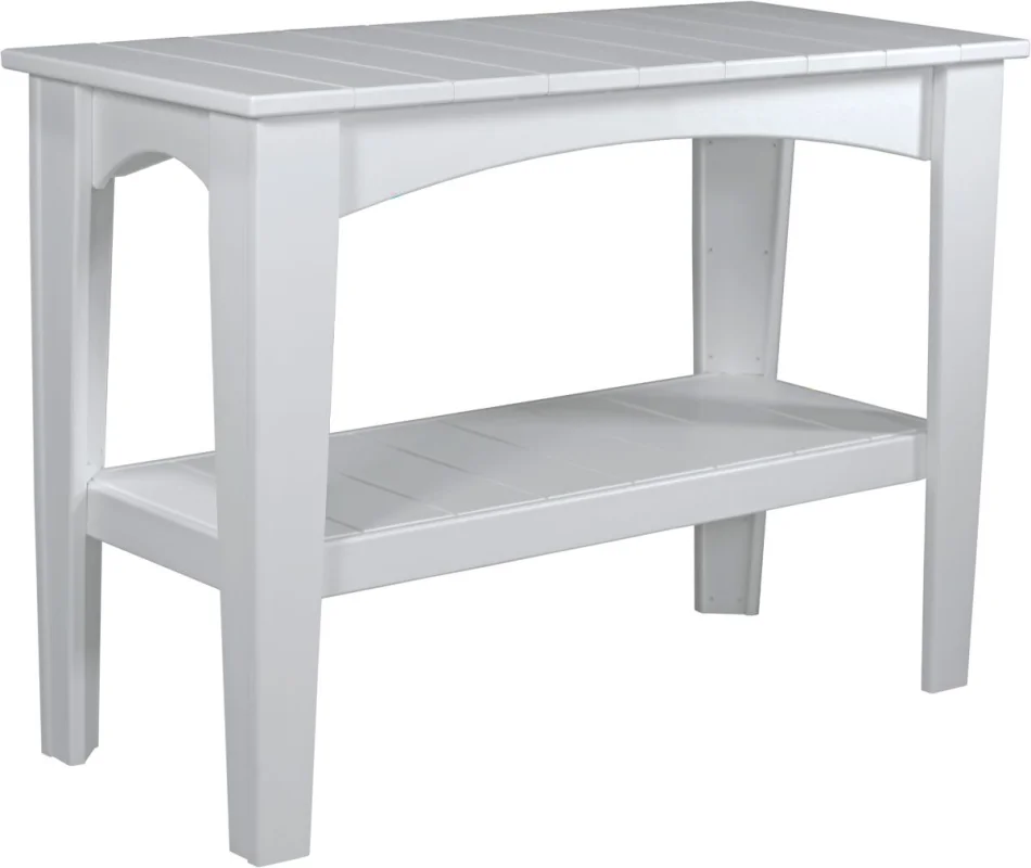 White New Guinea Outdoor Buffet Table