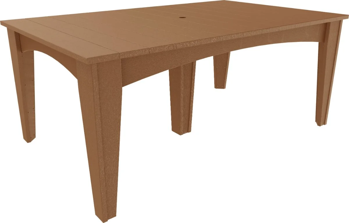 Antique Mahogany New Guinea Large Outdoor Table