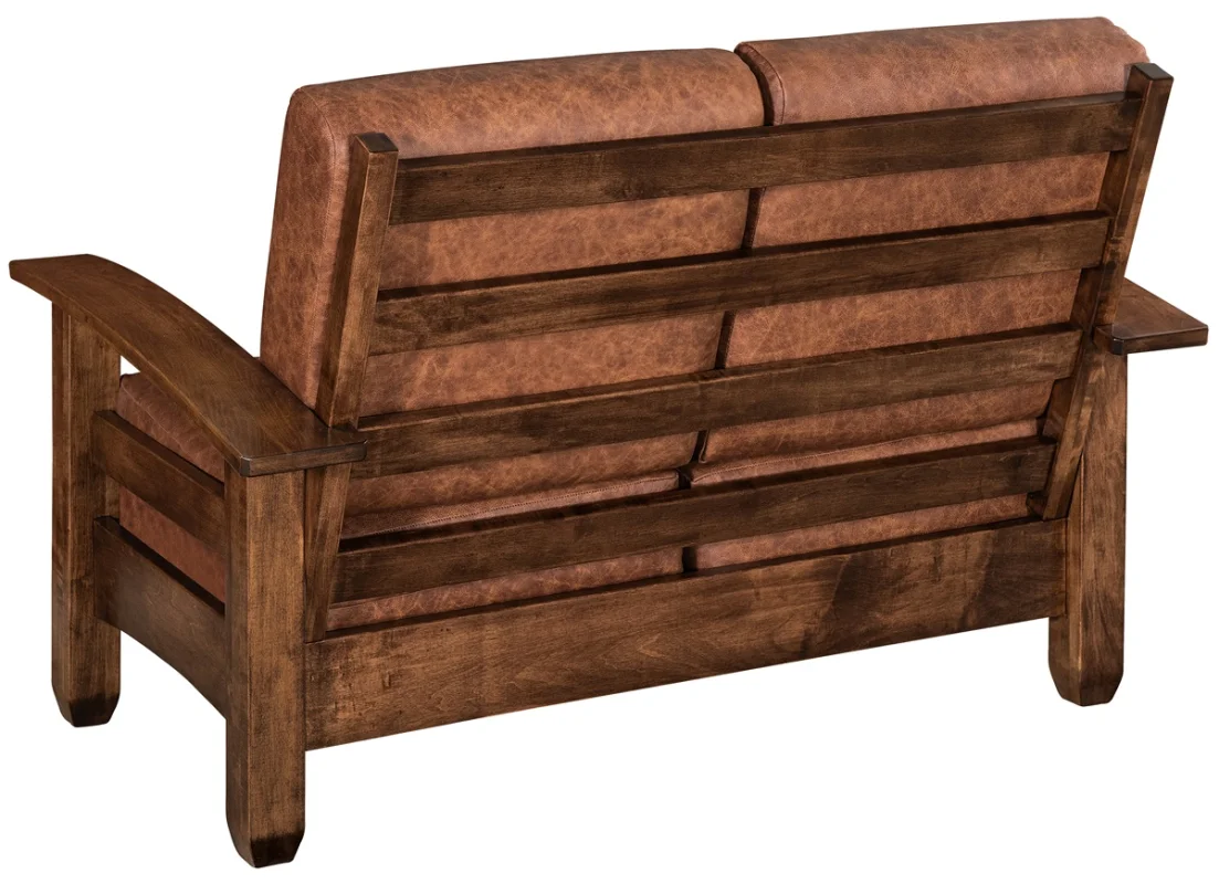 Amish Made Hardwood Loveseat