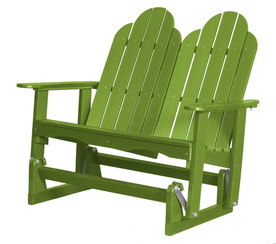 Lime Green Odessa Double Adirondack Glider