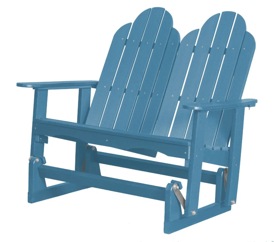 Powder Blue Odessa Double Adirondack Glider
