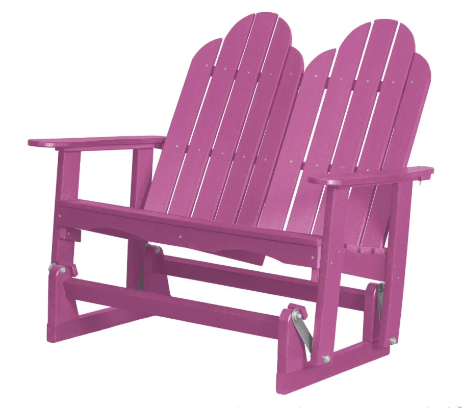 Purple Odessa Double Adirondack Glider