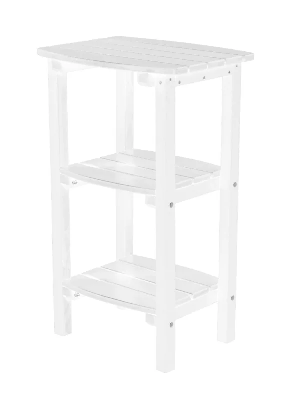 White Odessa Outdoor High Side Table