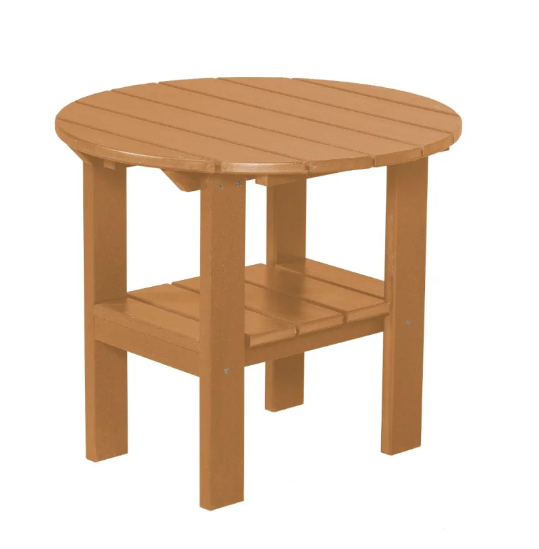 Cedar Odessa Round Outdoor Side Table
