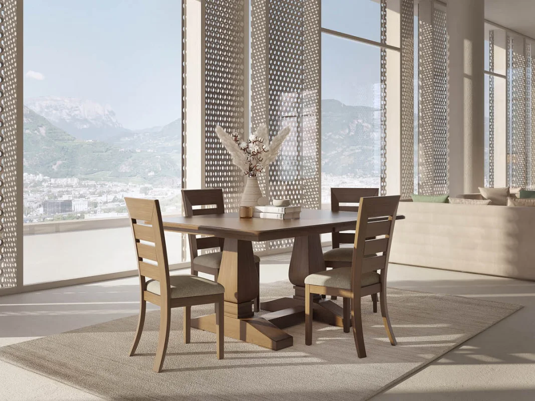 Oklahoma Double Pedestal Dining Set
