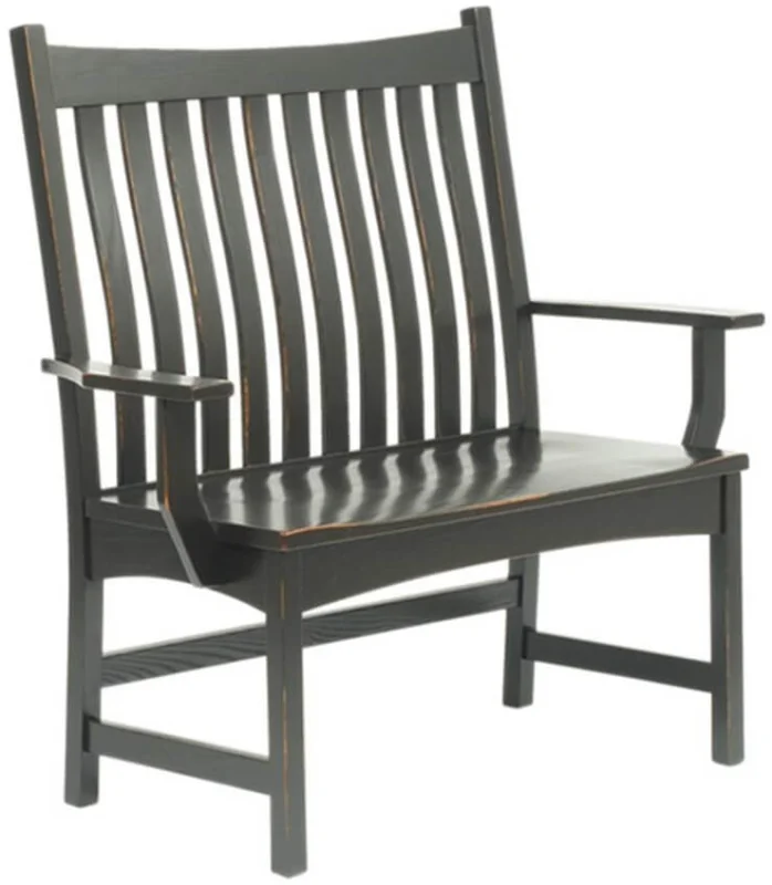 Omaha Mission Dining or Kitchen Arm Bench