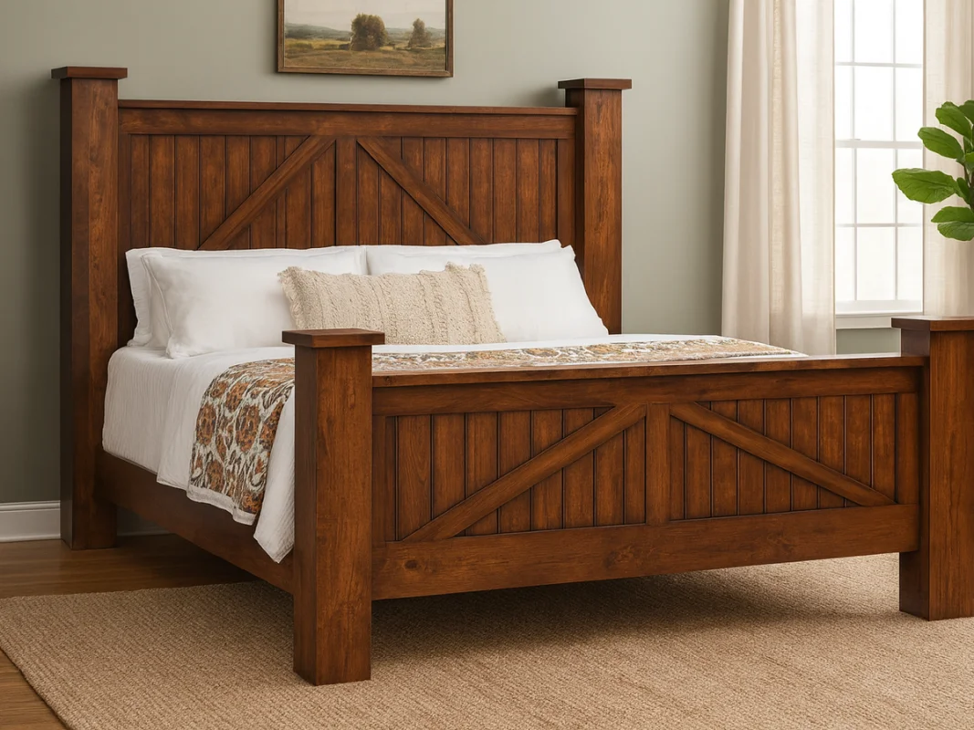 Four Poster Farmhouse Bed