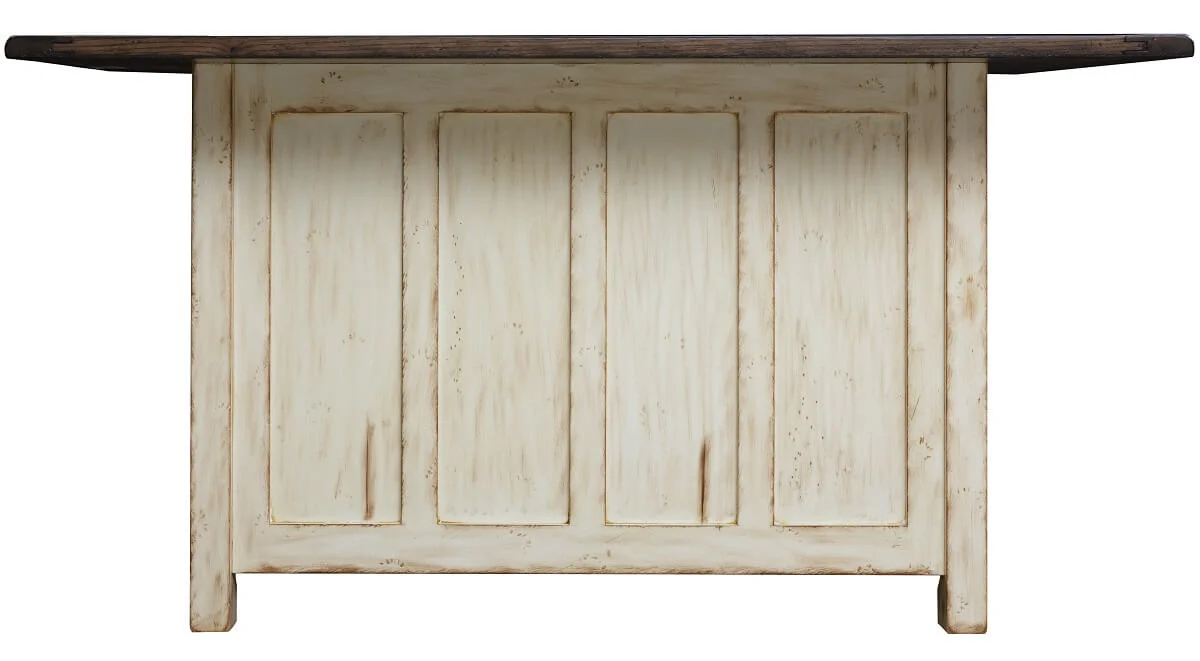 Paneled Wooden Back