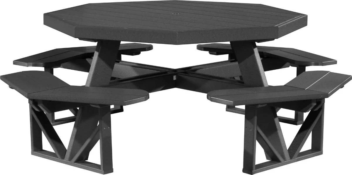 Black Portstewart Octagon Picnic Table