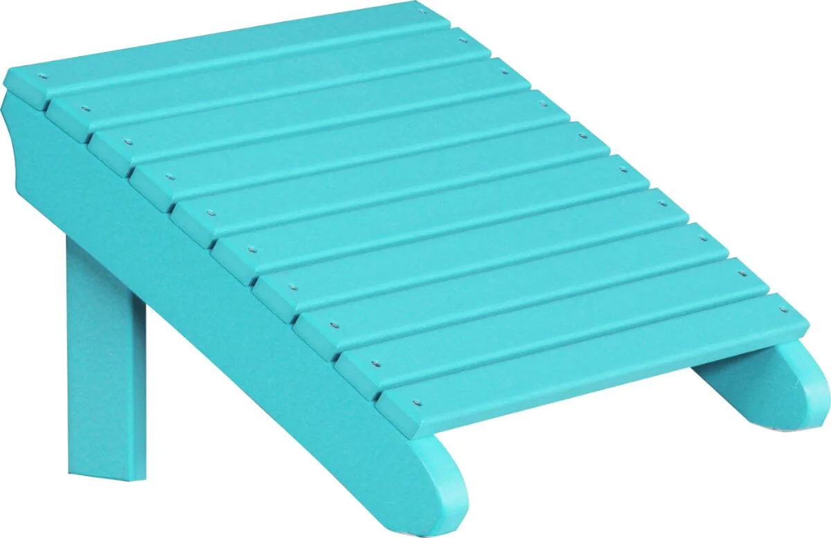 Aruba Blue Rockaway Adirondack Footrest