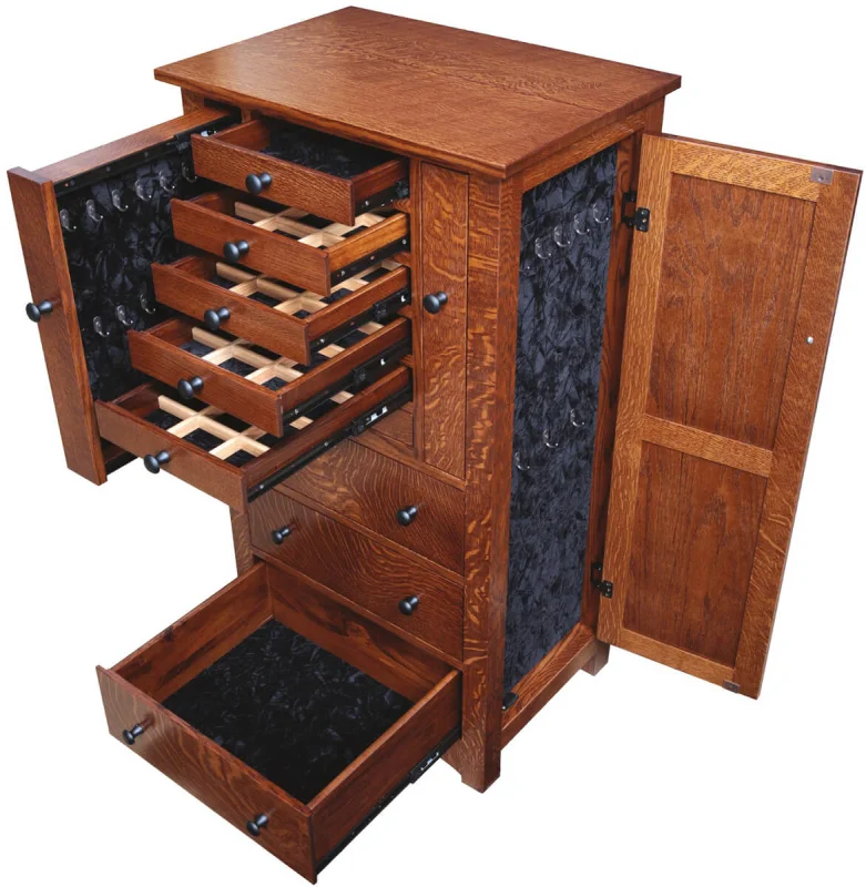 Shown in Quartersawn White Oak