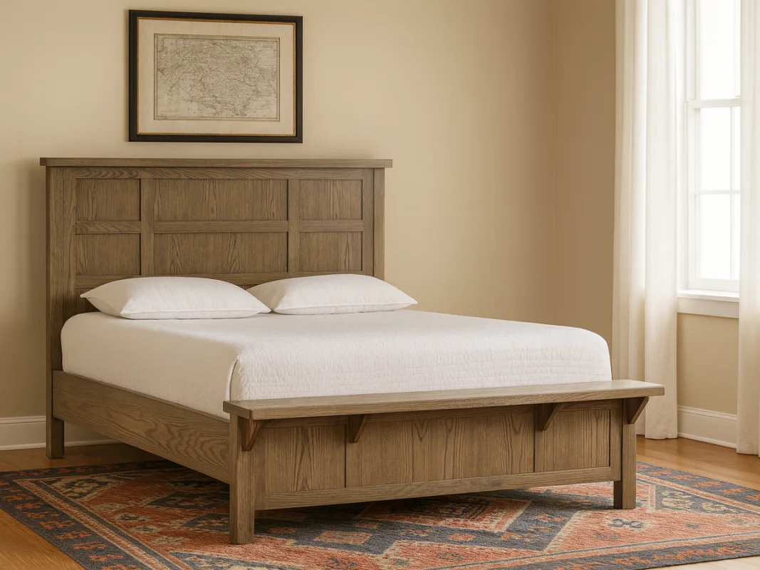 Elegant Oak Bed Frame