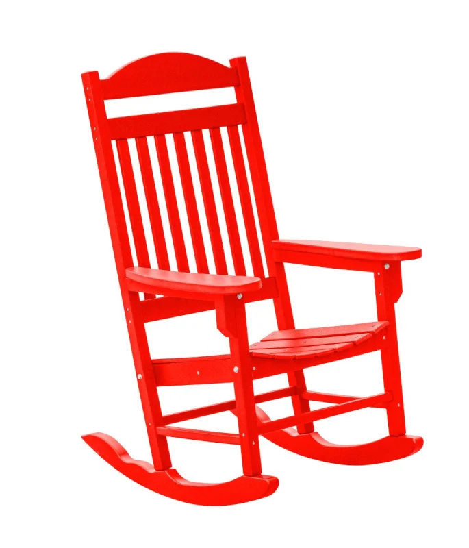 Bright Red Santorini Outdoor Rocker