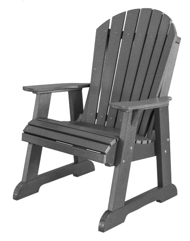 Dark Gray Sidra Adirondack Dining Chair