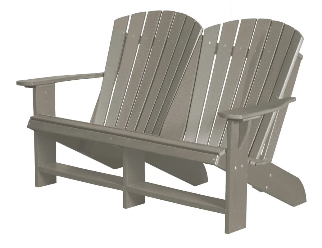 Light Gray Sidra Double Adirondack