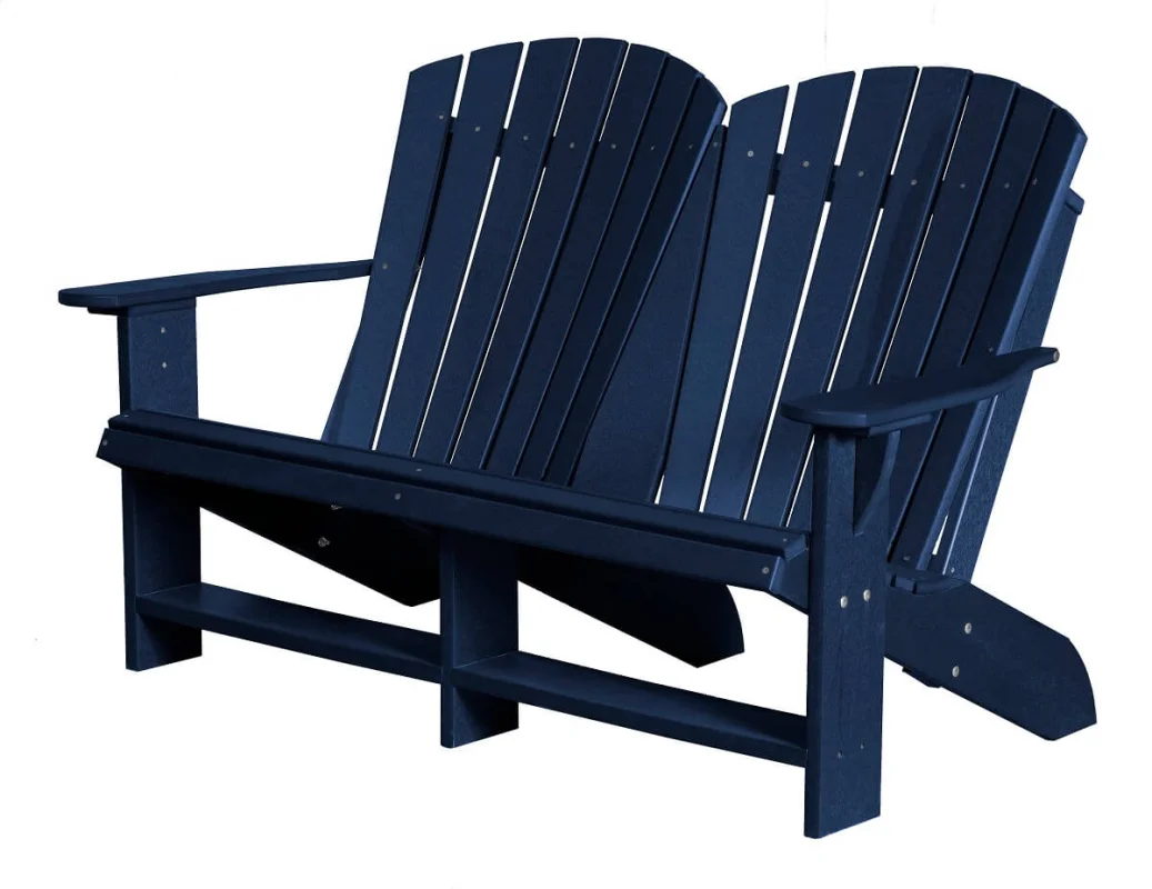 Patriot Blue Sidra Double Adirondack