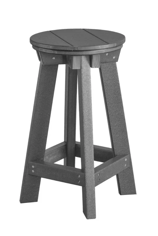 Dark Gray Sidra Outdoor Bar Stool