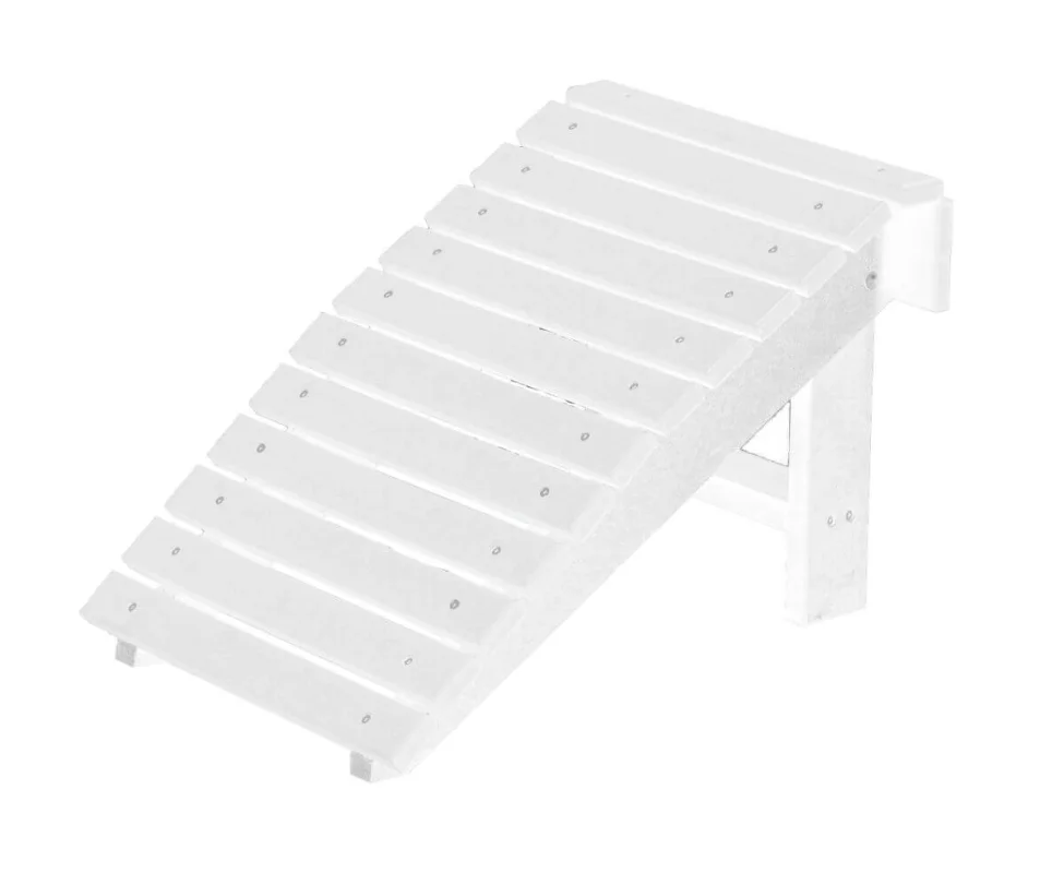 White Sidra Outdoor Folding Footstool