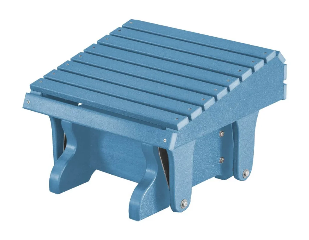 Powder Blue Sidra Outdoor Gliding Footrest