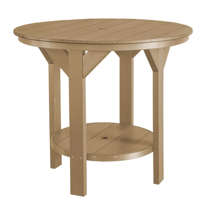 Weathered Wood Sidra Outdoor Pub Table