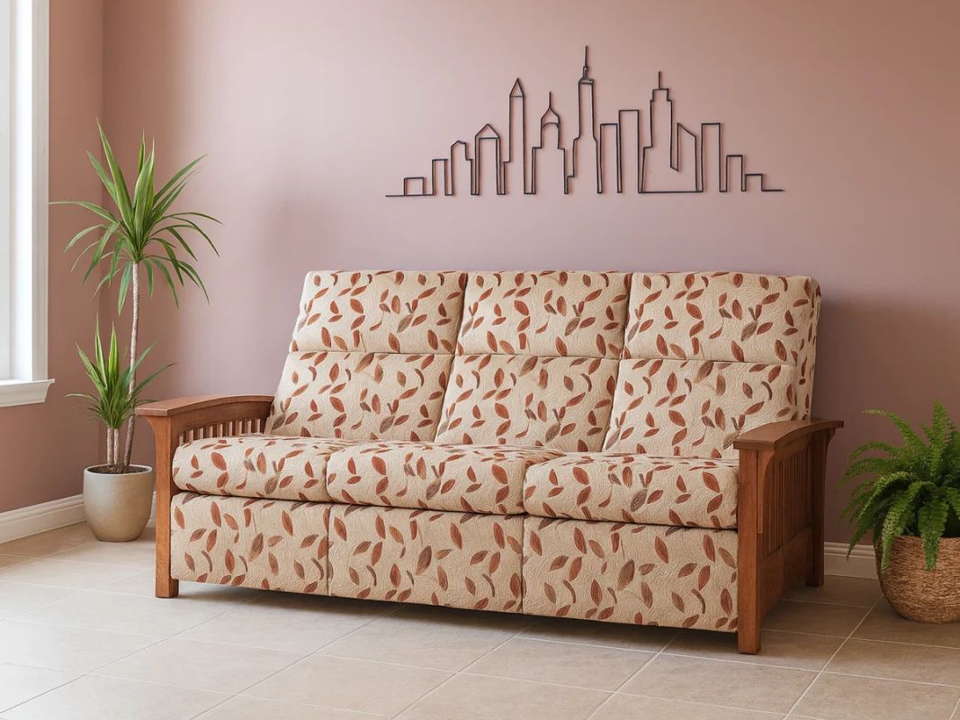 St. Cloud Slatted Reclining Sofa