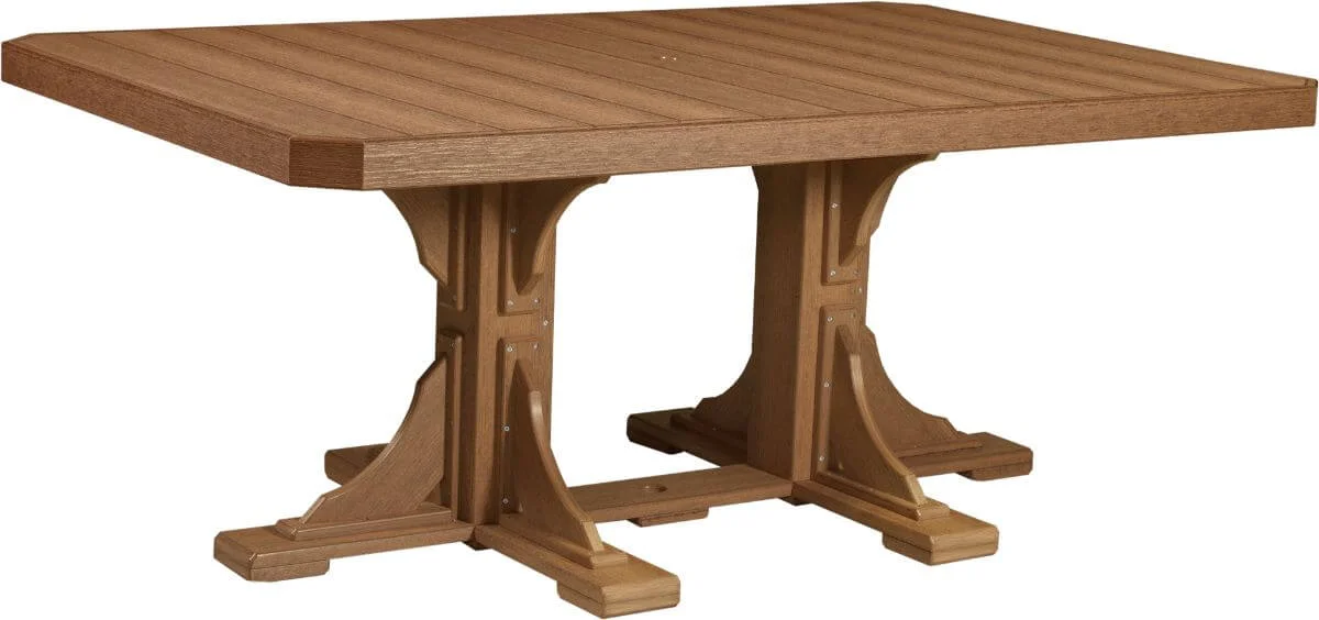 Antique Mahogany Stockton Outdoor Dining Table