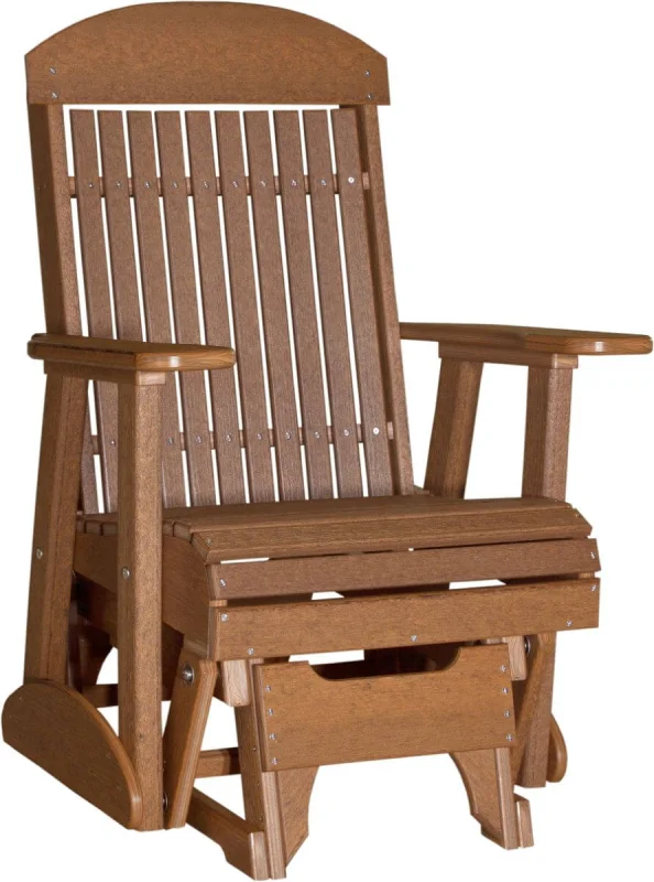 Antique Mahogany Stockton Outdoor Glider