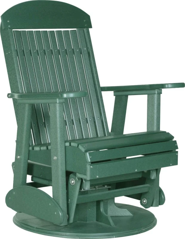 Green Stockton Outdoor Swivel Glider
