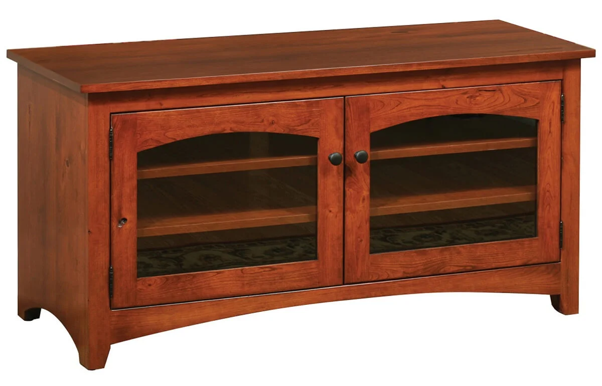 2-Door Hardwood TV Console