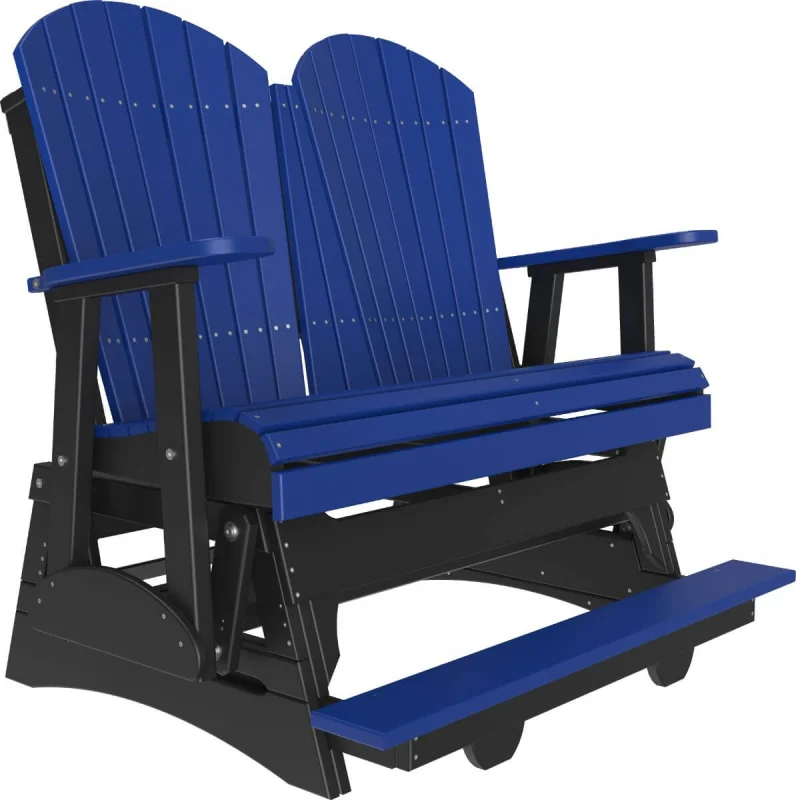 Blue and Black Tahiti Loveseat Balcony Glider