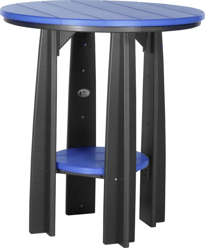 Blue and Black Tahiti Balcony Table