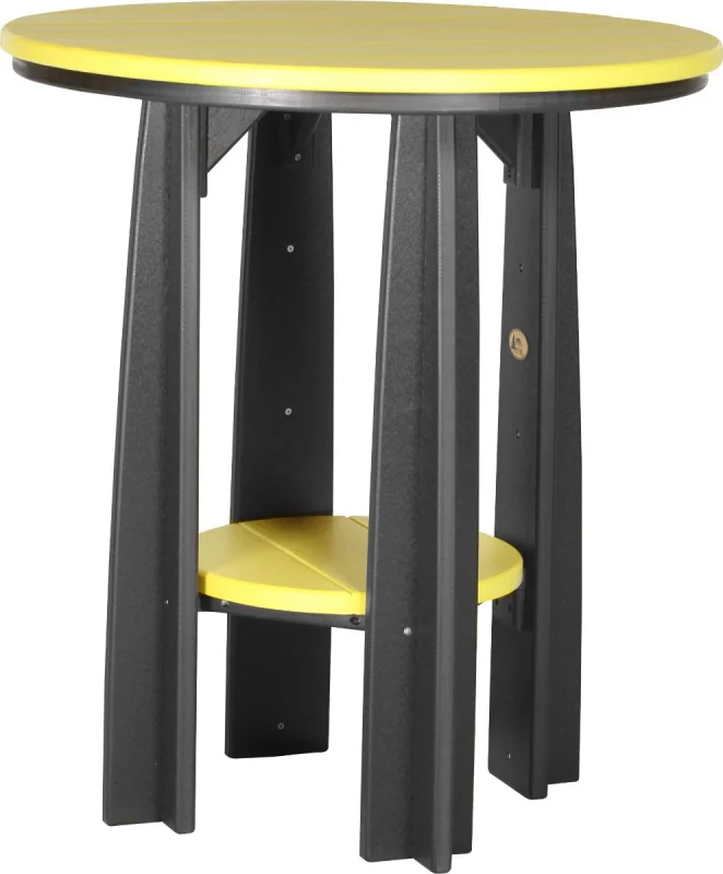 Yellow and Black Tahiti Balcony Table