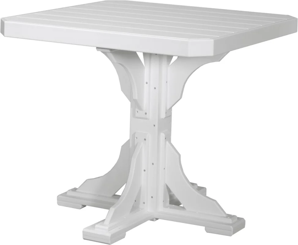 White Tahiti Outdoor Bar Table