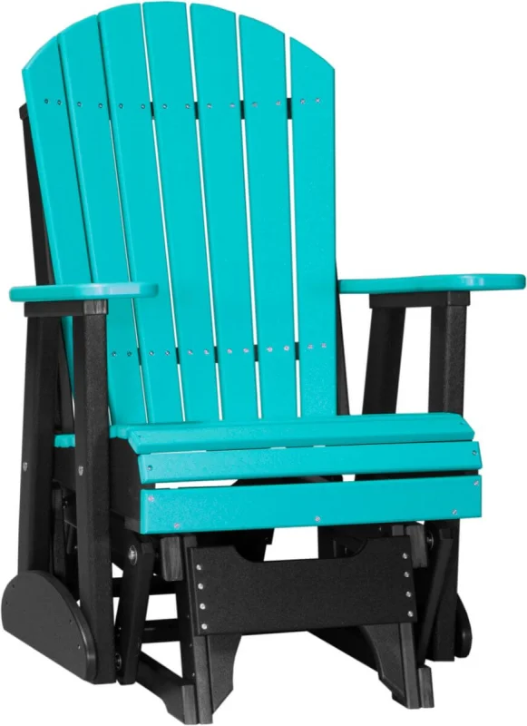 Aruba Blue and Black Tahiti Outdoor Glider
