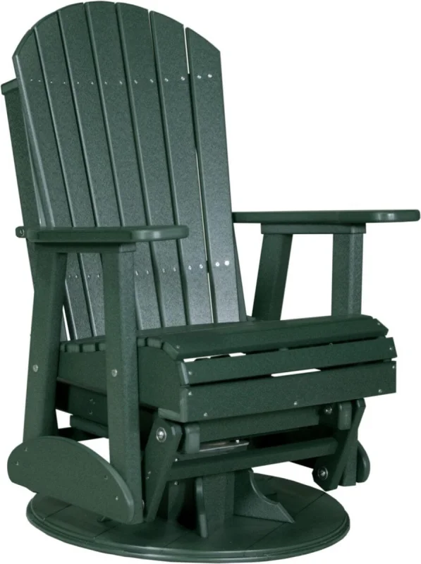 Green Tahiti Outdoor Swivel Glider