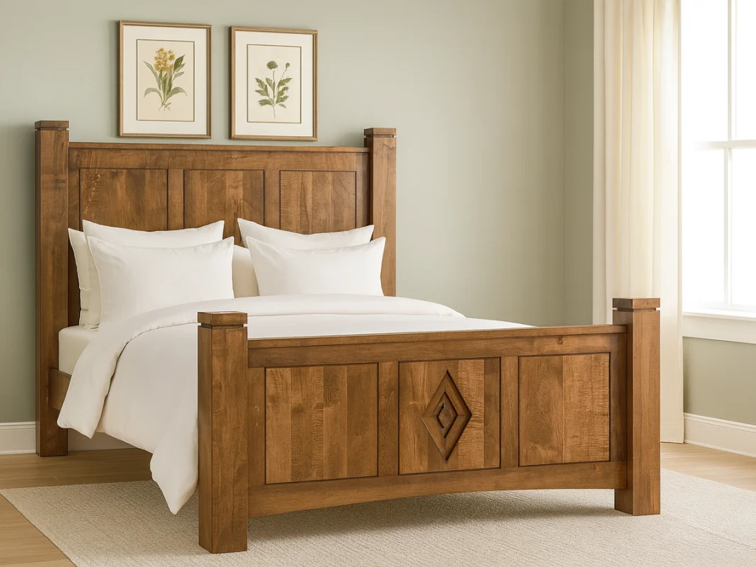 Handcrafted Solid Wood Heirloom Bed